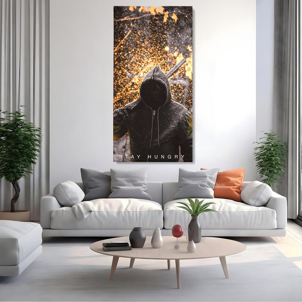 Tablou Canvas Premium LuxCanva® A1051, Stay Hungry , Strong Minded, Succes, Pozitiv, Motivational, Culori Vibrante