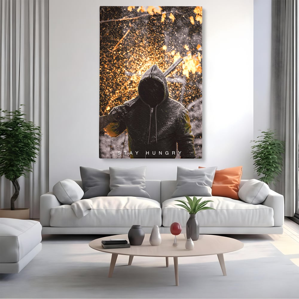 Tablou Canvas Premium LuxCanva® A1051, Stay Hungry , Strong Minded, Succes, Pozitiv, Motivational, Culori Vibrante