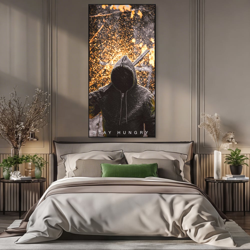 Tablou Canvas Premium LuxCanva® A1051, Stay Hungry , Strong Minded, Succes, Pozitiv, Motivational, Culori Vibrante