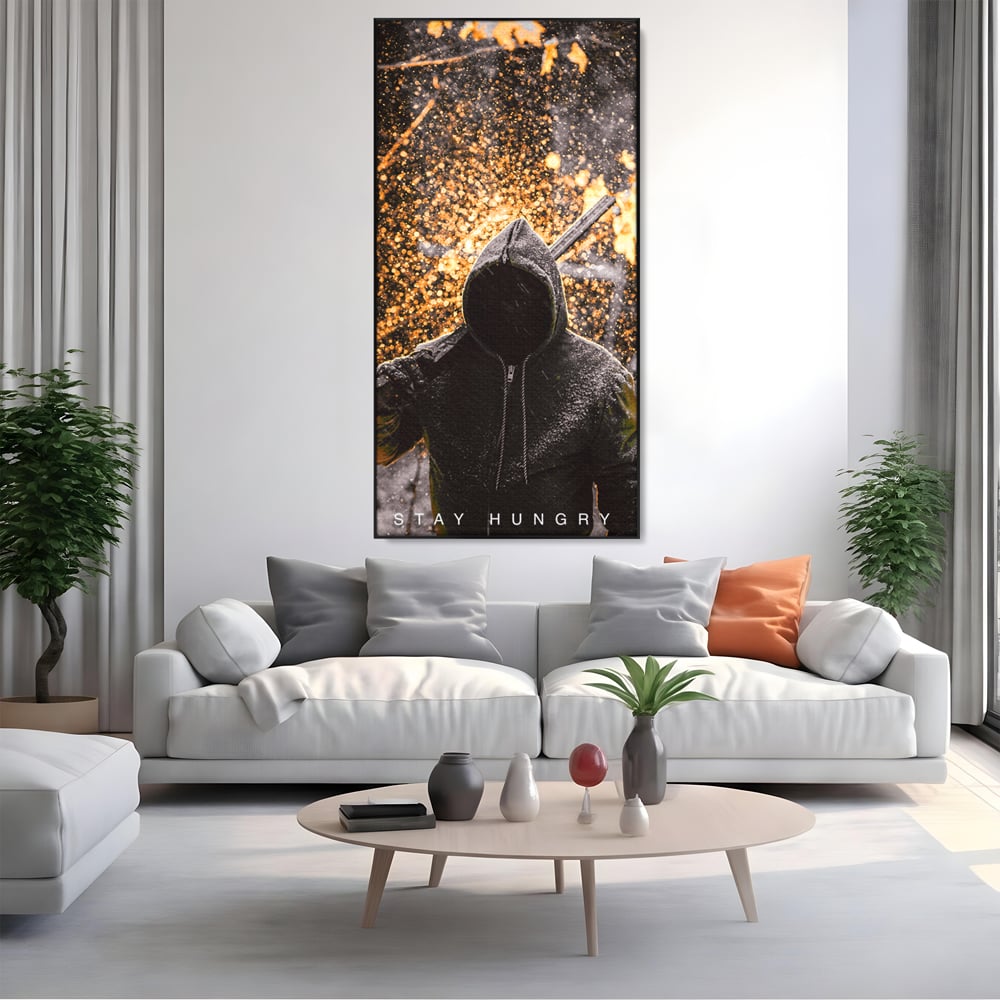 Tablou Canvas Premium LuxCanva® A1051, Stay Hungry , Strong Minded, Succes, Pozitiv, Motivational, Culori Vibrante