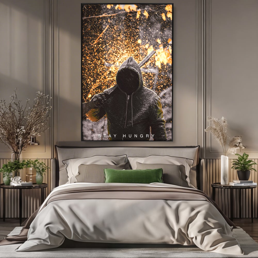 Tablou Canvas Premium LuxCanva® A1051, Stay Hungry , Strong Minded, Succes, Pozitiv, Motivational, Culori Vibrante