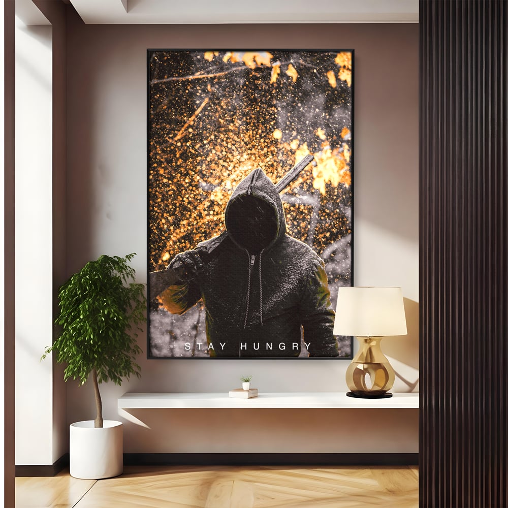 Tablou Canvas Premium LuxCanva® A1051, Stay Hungry , Strong Minded, Succes, Pozitiv, Motivational, Culori Vibrante