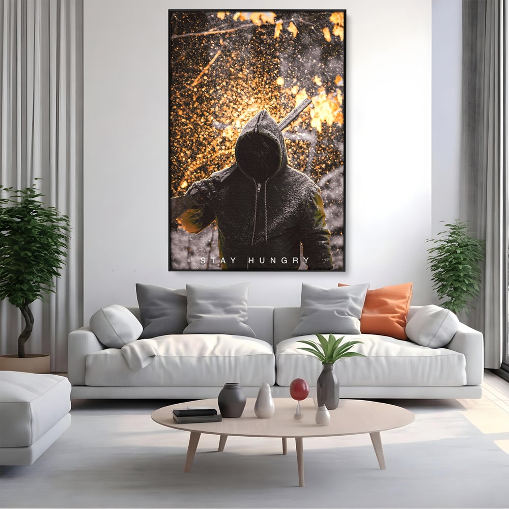 Tablou Canvas Premium LuxCanva® A1051, Stay Hungry , Strong Minded, Succes, Pozitiv, Motivational, Culori Vibrante