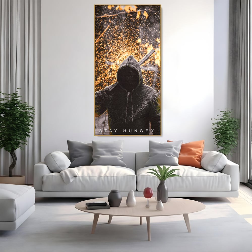 Tablou Canvas Premium LuxCanva® A1051, Stay Hungry , Strong Minded, Succes, Pozitiv, Motivational, Culori Vibrante