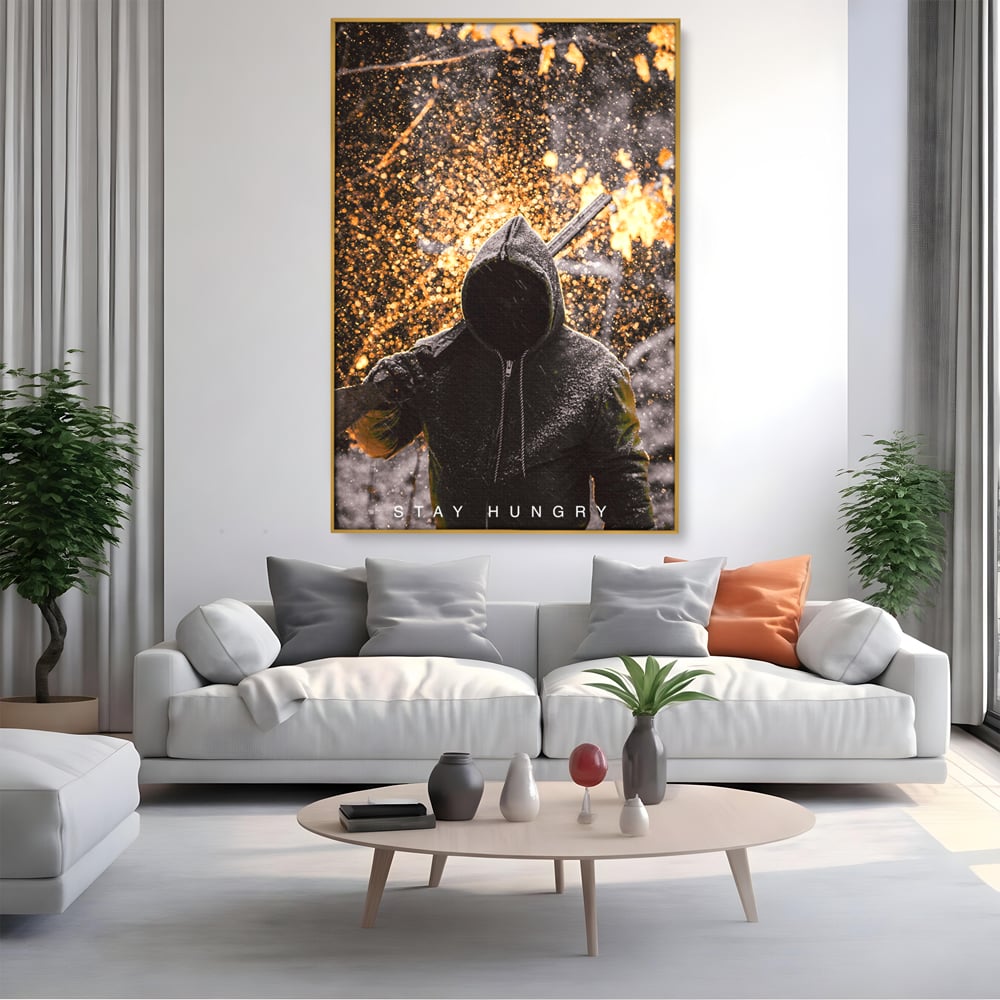 Tablou Canvas Premium LuxCanva® A1051, Stay Hungry , Strong Minded, Succes, Pozitiv, Motivational, Culori Vibrante