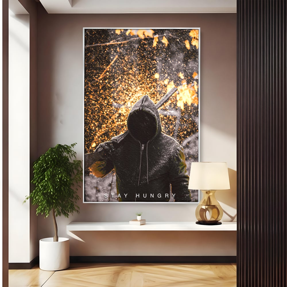 Tablou Canvas Premium LuxCanva® A1051, Stay Hungry , Strong Minded, Succes, Pozitiv, Motivational, Culori Vibrante