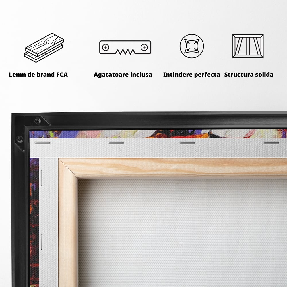 Leinwandbilder Premium LuxCanva® A1065, Liebespaar im Regen, Paar, Liebe, Romantik, Abstrakt, Lebendige Farben