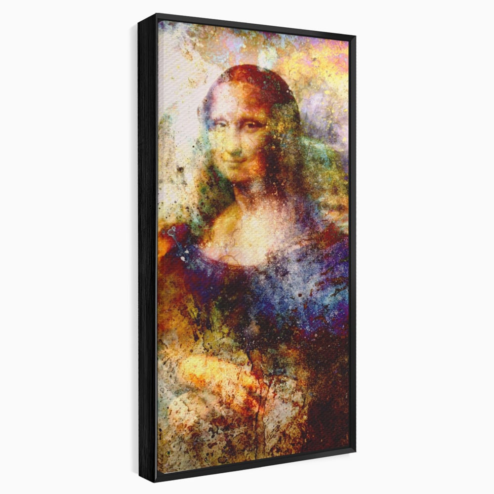 Tablou Canvas Premium LuxCanva® A1074, Mona Lisa , Gioconda, Da Vinci, Femeie, Pictura, Culori Vibrante