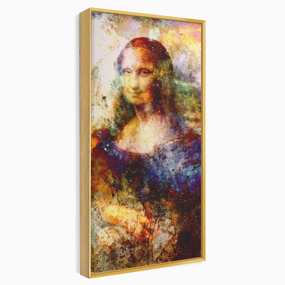 Tablou Canvas Premium LuxCanva® A1074, Mona Lisa , Gioconda, Da Vinci, Femeie, Pictura, Culori Vibrante