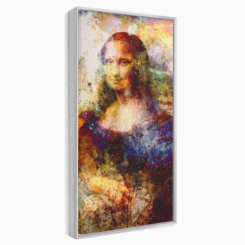 Tablou Canvas Premium LuxCanva® A1074, Mona Lisa , Gioconda, Da Vinci, Femeie, Pictura, Culori Vibrante
