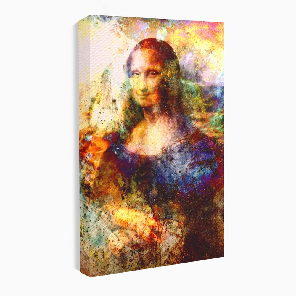 Tablou Canvas Premium LuxCanva® A1074, Mona Lisa , Gioconda, Da Vinci, Femeie, Pictura, Culori Vibrante