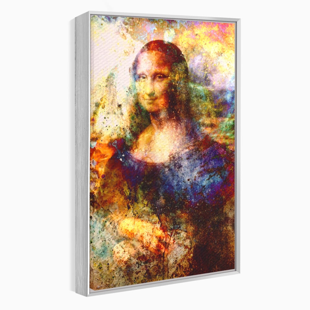 Tablou Canvas Premium LuxCanva® A1074, Mona Lisa , Gioconda, Da Vinci, Femeie, Pictura, Culori Vibrante