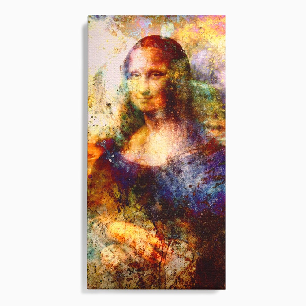 Tablou Canvas Premium LuxCanva® A1074, Mona Lisa , Gioconda, Da Vinci, Femeie, Pictura, Culori Vibrante