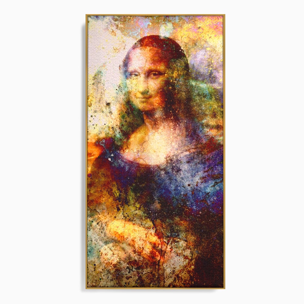 Tablou Canvas Premium LuxCanva® A1074, Mona Lisa , Gioconda, Da Vinci, Femeie, Pictura, Culori Vibrante