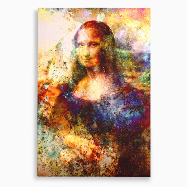 Tablou Canvas Premium LuxCanva® A1074, Mona Lisa , Gioconda, Da Vinci, Femeie, Pictura, Culori Vibrante