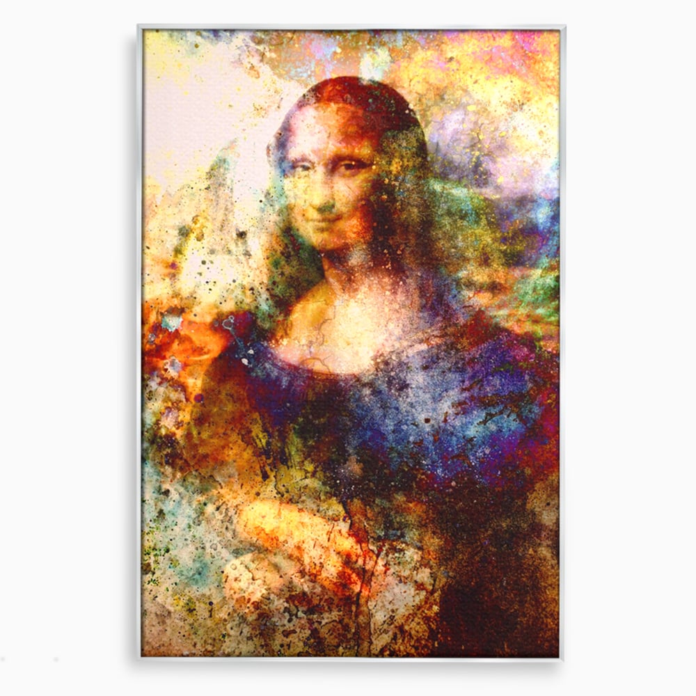 Tablou Canvas Premium LuxCanva® A1074, Mona Lisa , Gioconda, Da Vinci, Femeie, Pictura, Culori Vibrante