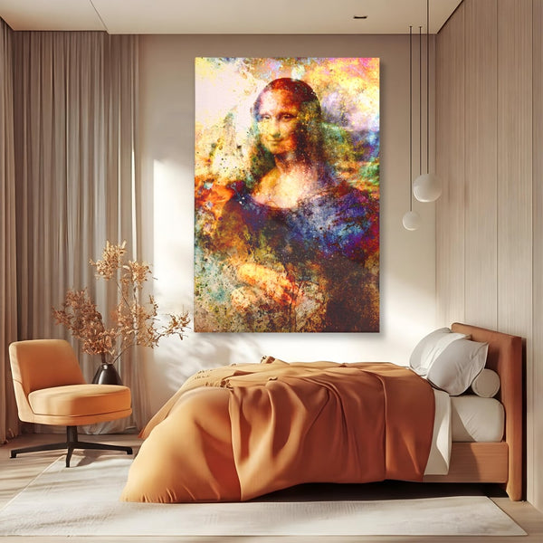 Tablou Canvas Premium LuxCanva® A1074, Mona Lisa , Gioconda, Da Vinci, Femeie, Pictura, Culori Vibrante