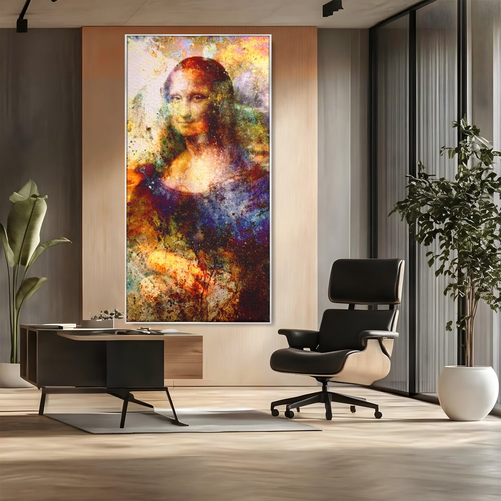 Tablou Canvas Premium LuxCanva® A1074, Mona Lisa , Gioconda, Da Vinci, Femeie, Pictura, Culori Vibrante