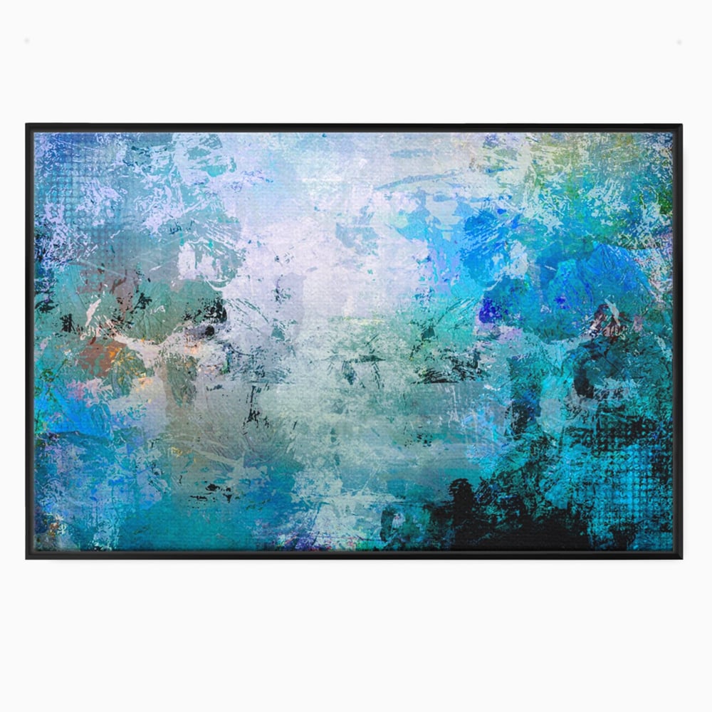 Tablou Canvas Premium LuxCanva® A1087, Colorful Blue , Abstract, BabyBlue, Albastru, Multicolor, Culori Vibrante