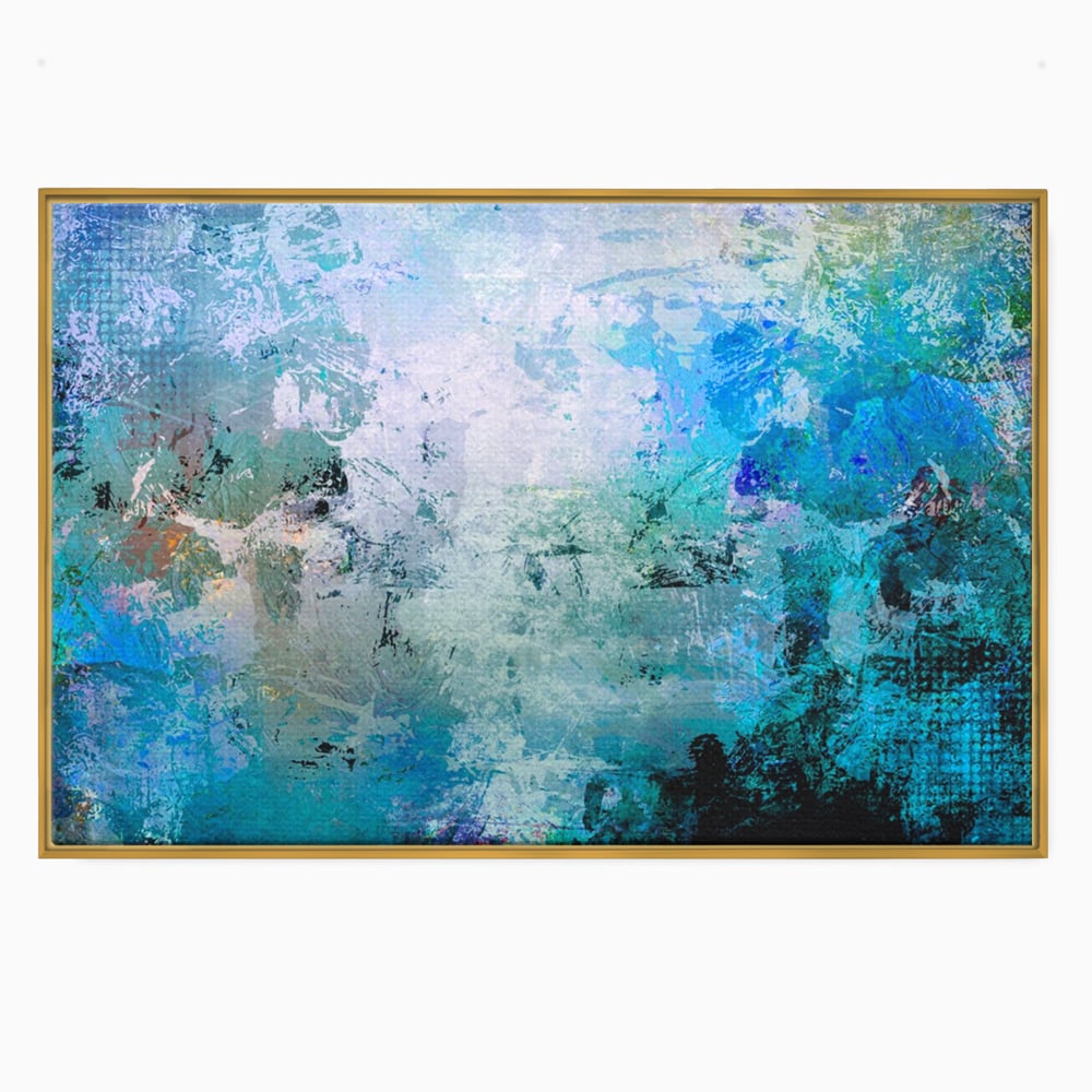 Tablou Canvas Premium LuxCanva® A1087, Colorful Blue , Abstract, BabyBlue, Albastru, Multicolor, Culori Vibrante