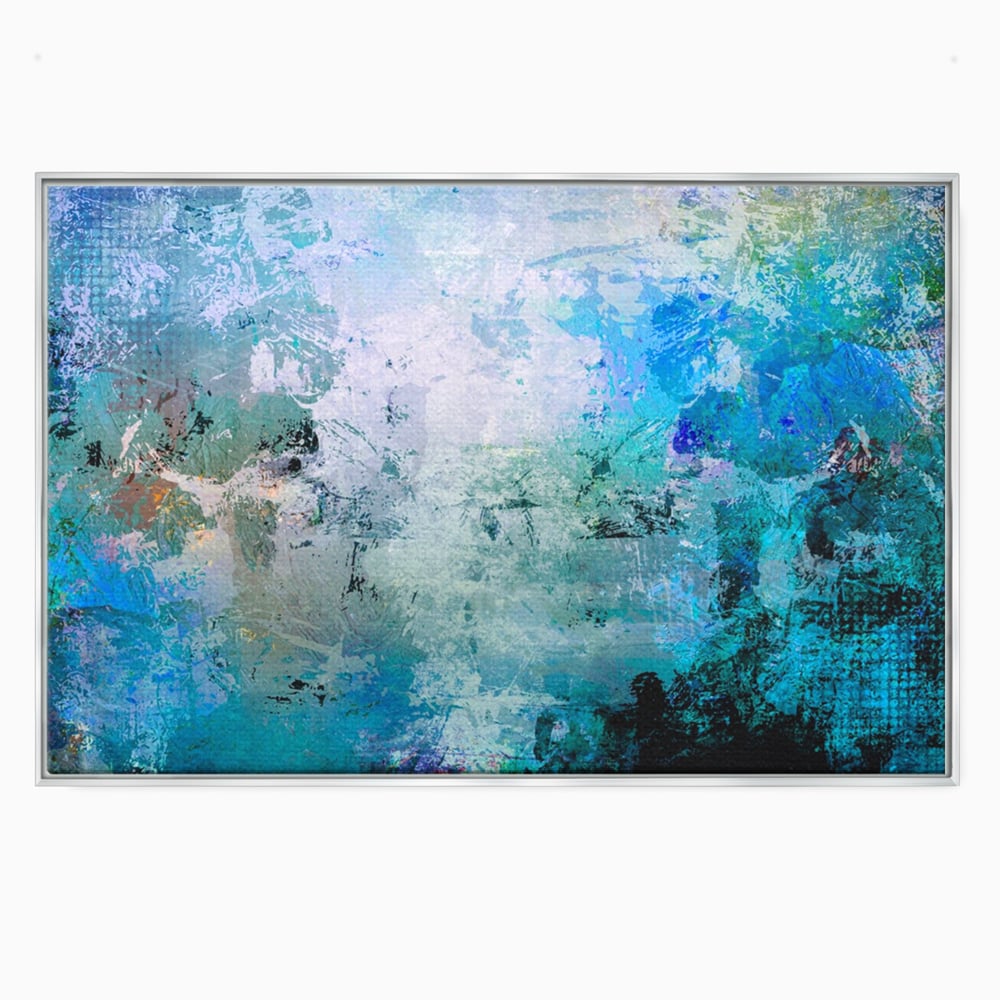 Tablou Canvas Premium LuxCanva® A1087, Colorful Blue , Abstract, BabyBlue, Albastru, Multicolor, Culori Vibrante