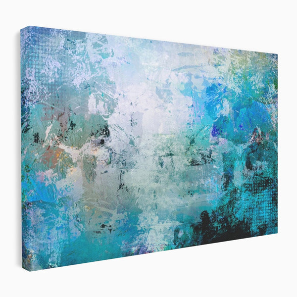 Tablou Canvas Premium LuxCanva® A1087, Colorful Blue , Abstract, BabyBlue, Albastru, Multicolor, Culori Vibrante