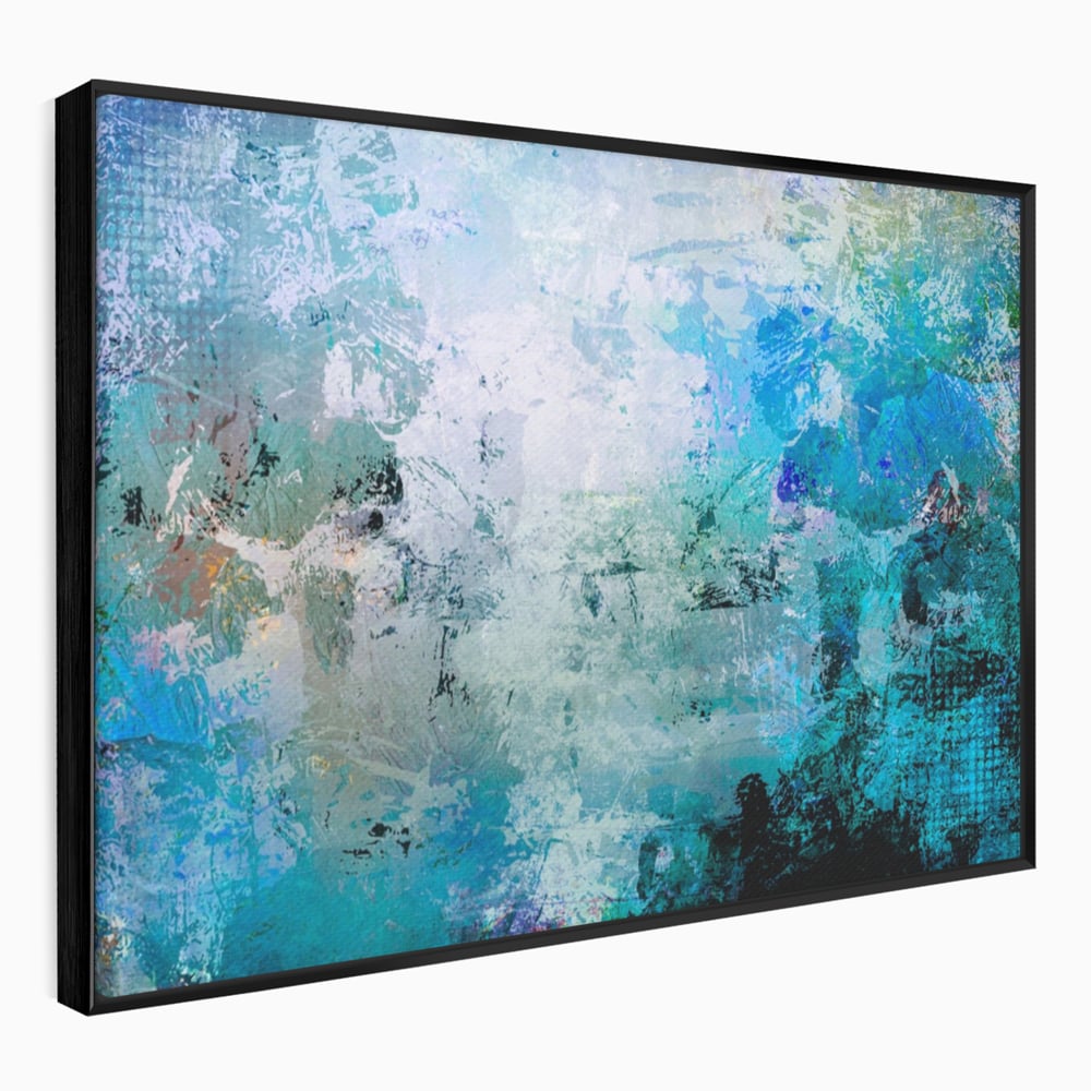 Tablou Canvas Premium LuxCanva® A1087, Colorful Blue , Abstract, BabyBlue, Albastru, Multicolor, Culori Vibrante