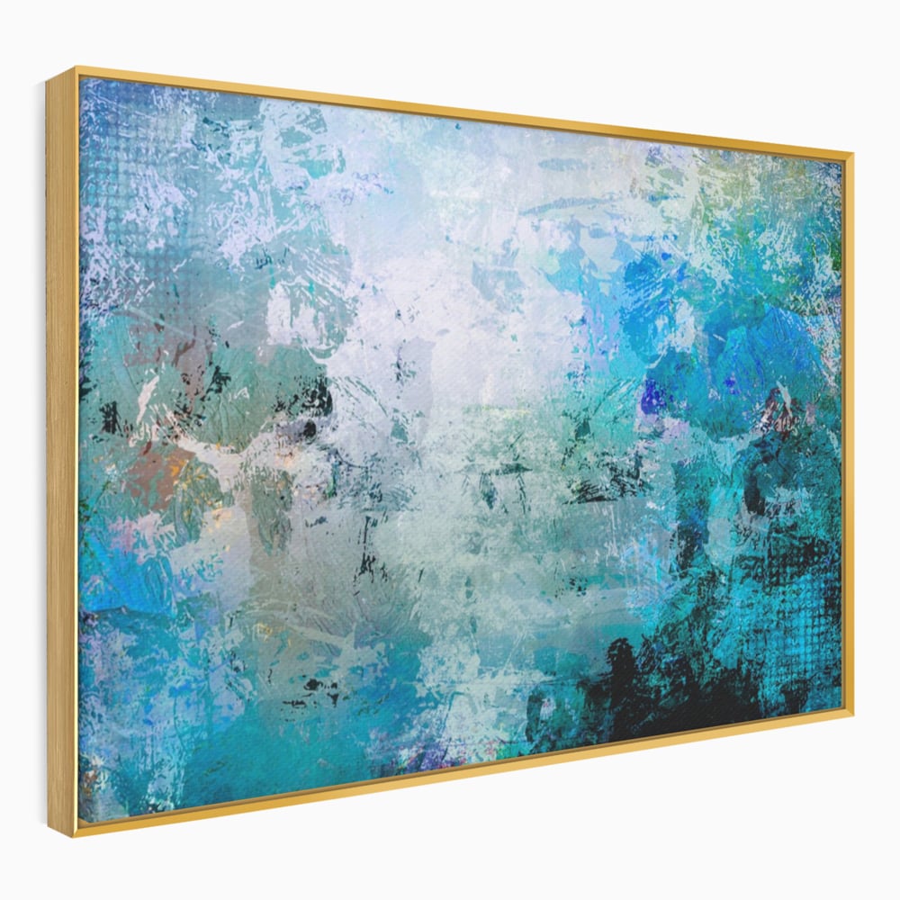 Tablou Canvas Premium LuxCanva® A1087, Colorful Blue , Abstract, BabyBlue, Albastru, Multicolor, Culori Vibrante