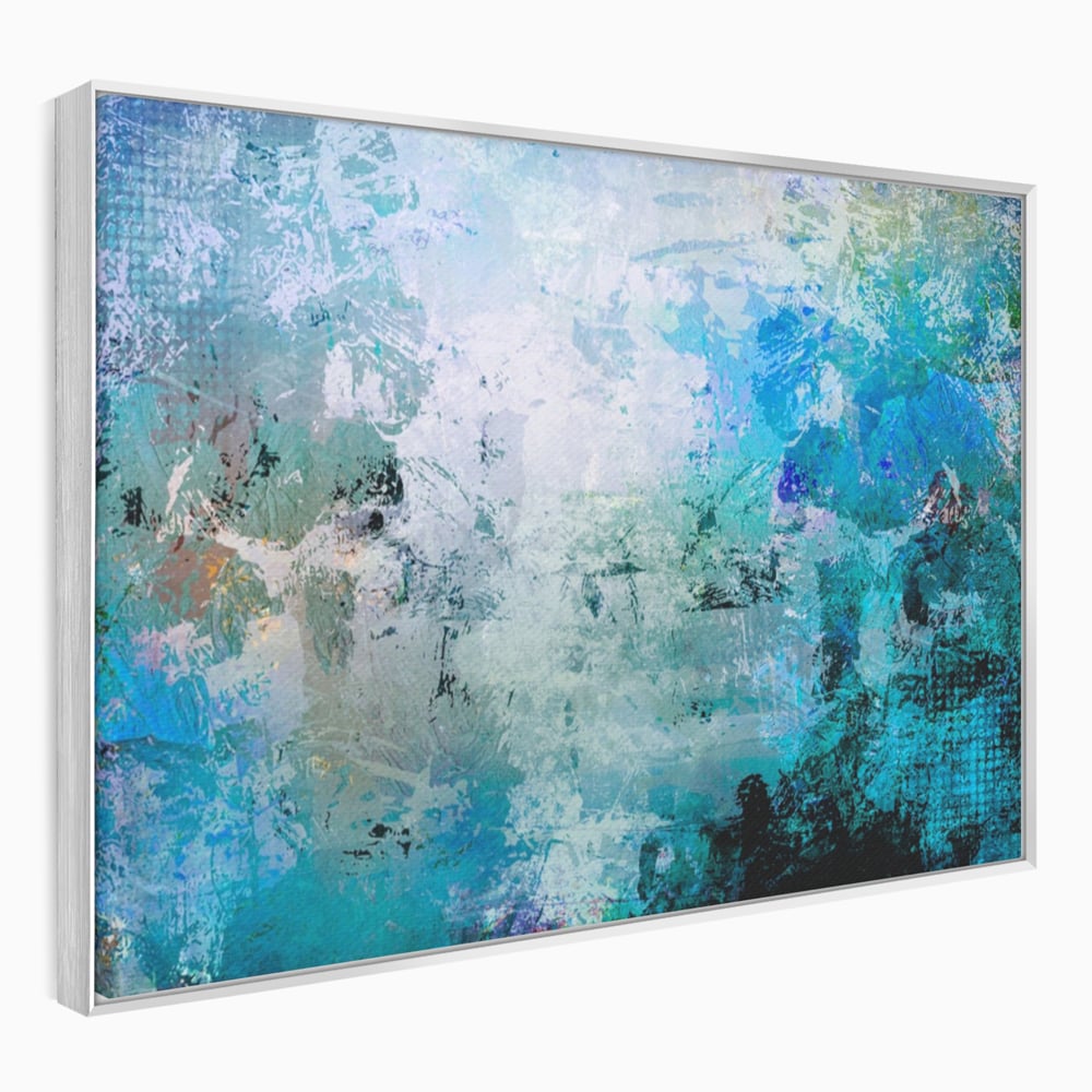Tablou Canvas Premium LuxCanva® A1087, Colorful Blue , Abstract, BabyBlue, Albastru, Multicolor, Culori Vibrante