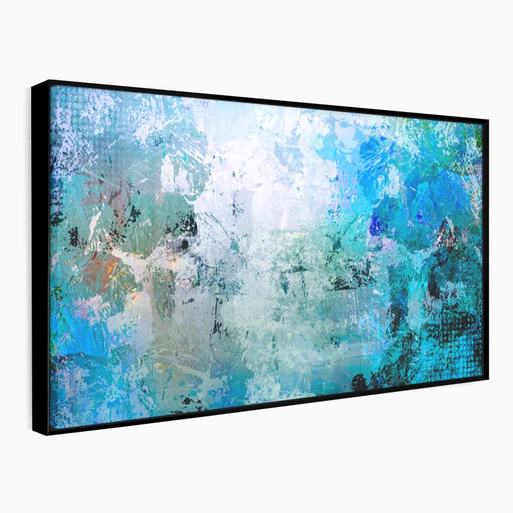 Tablou Canvas Premium LuxCanva® A1087, Colorful Blue , Abstract, BabyBlue, Albastru, Multicolor, Culori Vibrante