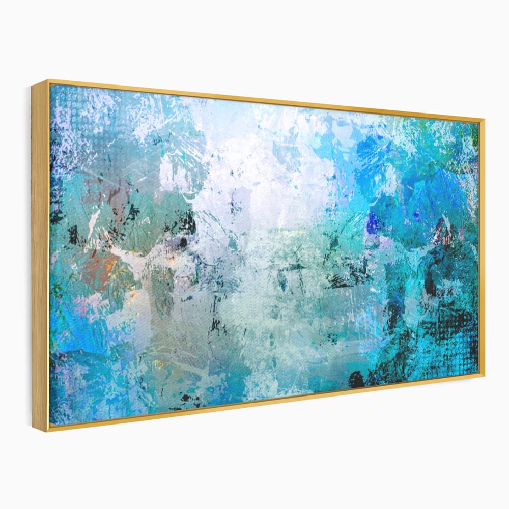 Tablou Canvas Premium LuxCanva® A1087, Colorful Blue , Abstract, BabyBlue, Albastru, Multicolor, Culori Vibrante