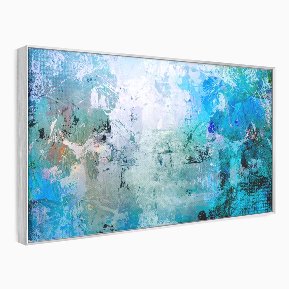 Tablou Canvas Premium LuxCanva® A1087, Colorful Blue , Abstract, BabyBlue, Albastru, Multicolor, Culori Vibrante