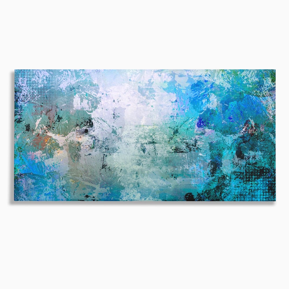 Tablou Canvas Premium LuxCanva® A1087, Colorful Blue , Abstract, BabyBlue, Albastru, Multicolor, Culori Vibrante