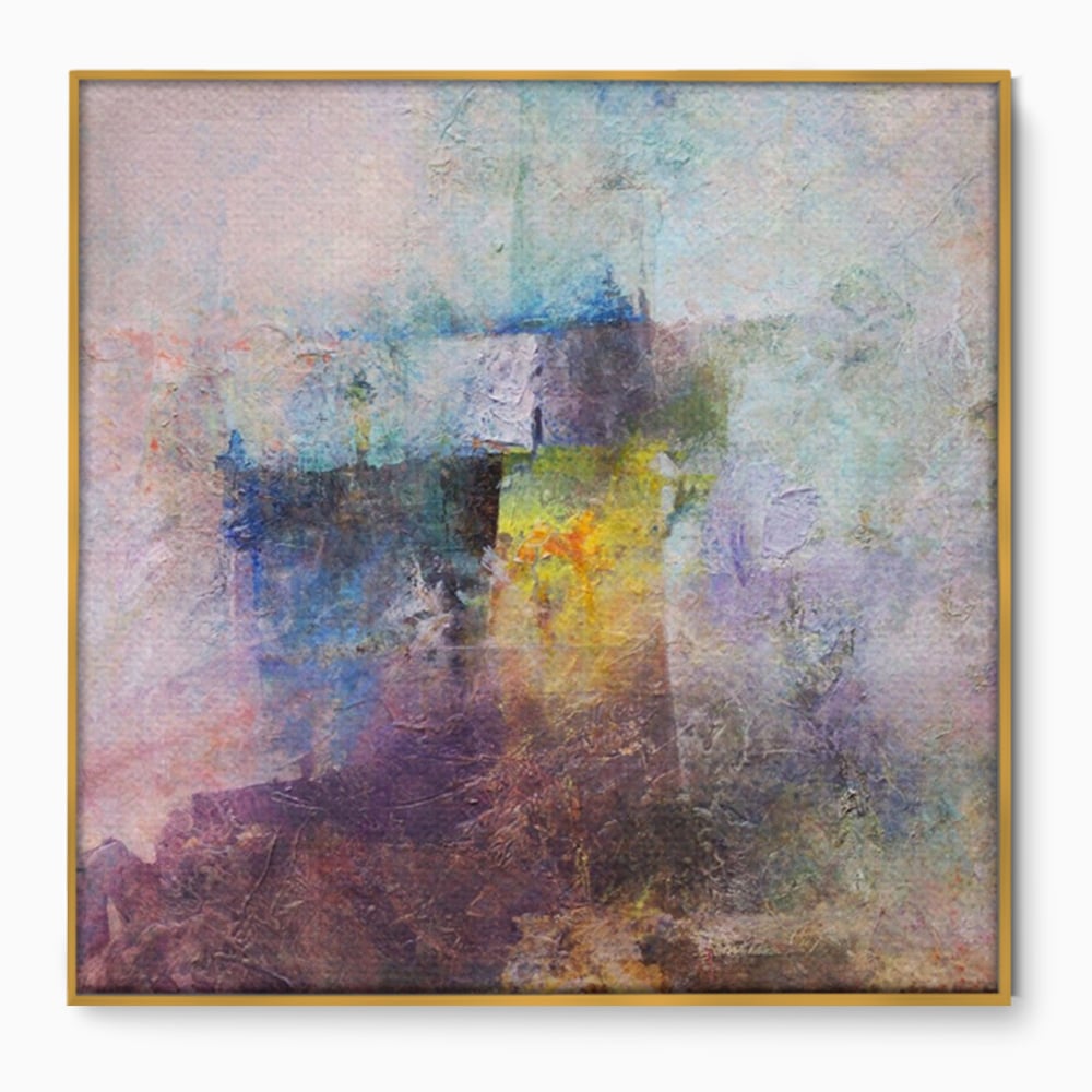 Tablou Canvas Premium LuxCanva® A1088, Colorful Purple , Abstract, Mov, Violet, Lavander, Multicolor, Culori Vibrante