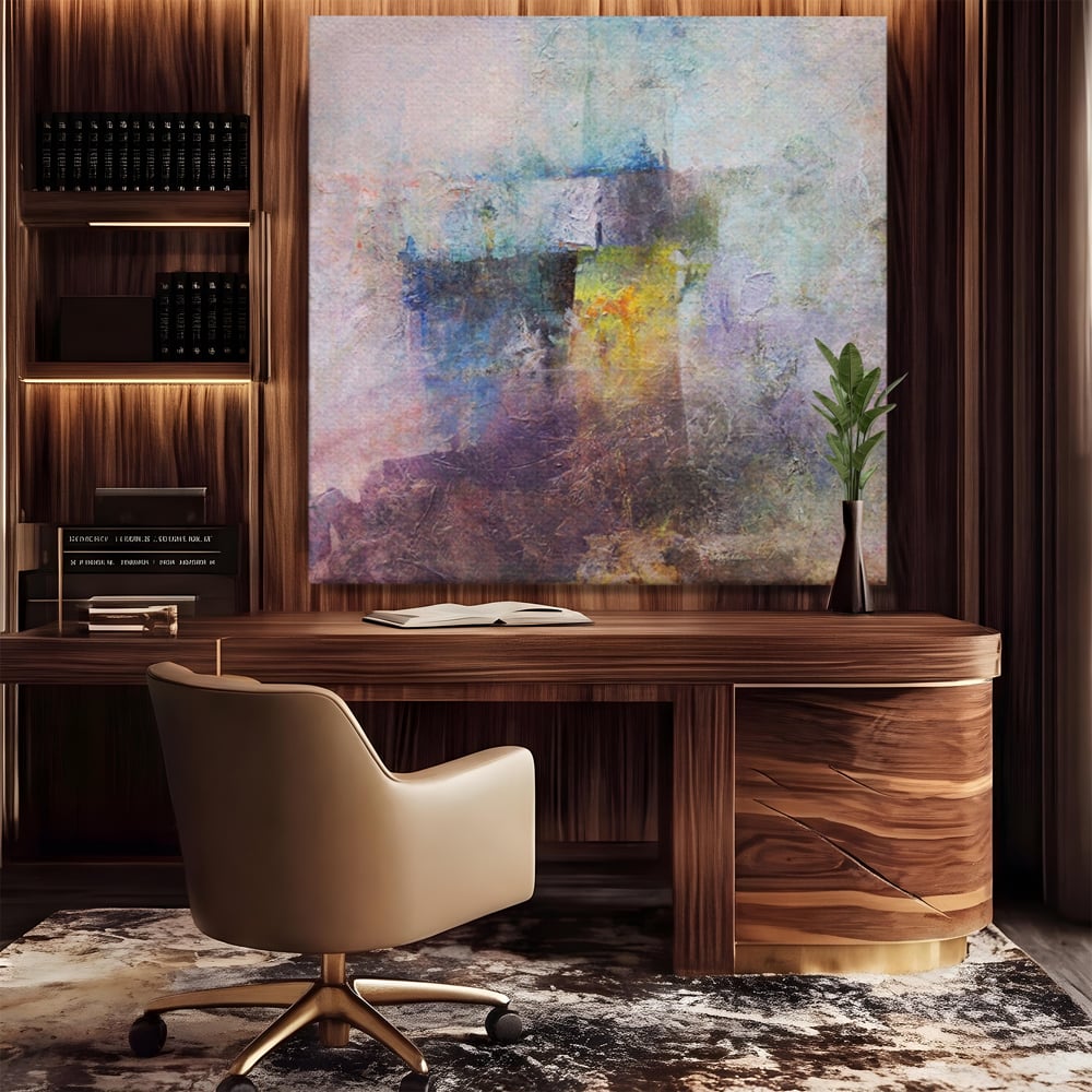 Tablou Canvas Premium LuxCanva® A1088, Colorful Purple , Abstract, Mov, Violet, Lavander, Multicolor, Culori Vibrante