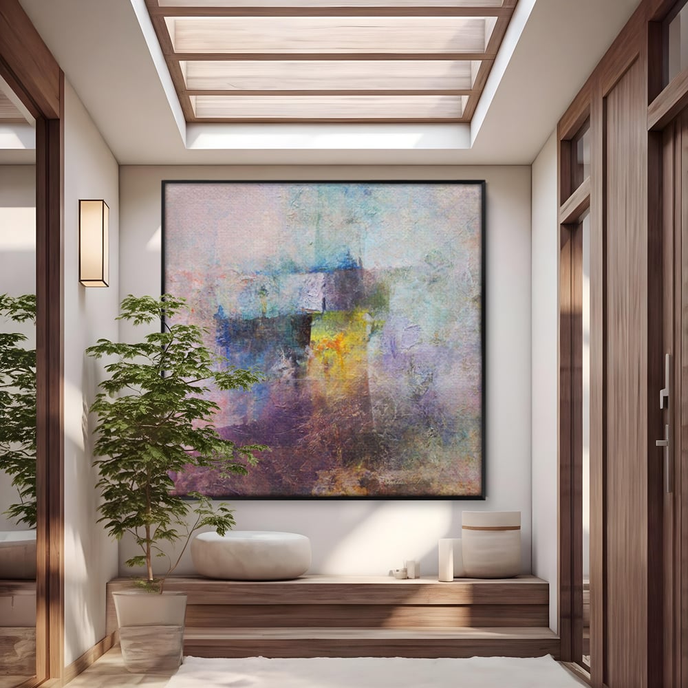 Tablou Canvas Premium LuxCanva® A1088, Colorful Purple , Abstract, Mov, Violet, Lavander, Multicolor, Culori Vibrante
