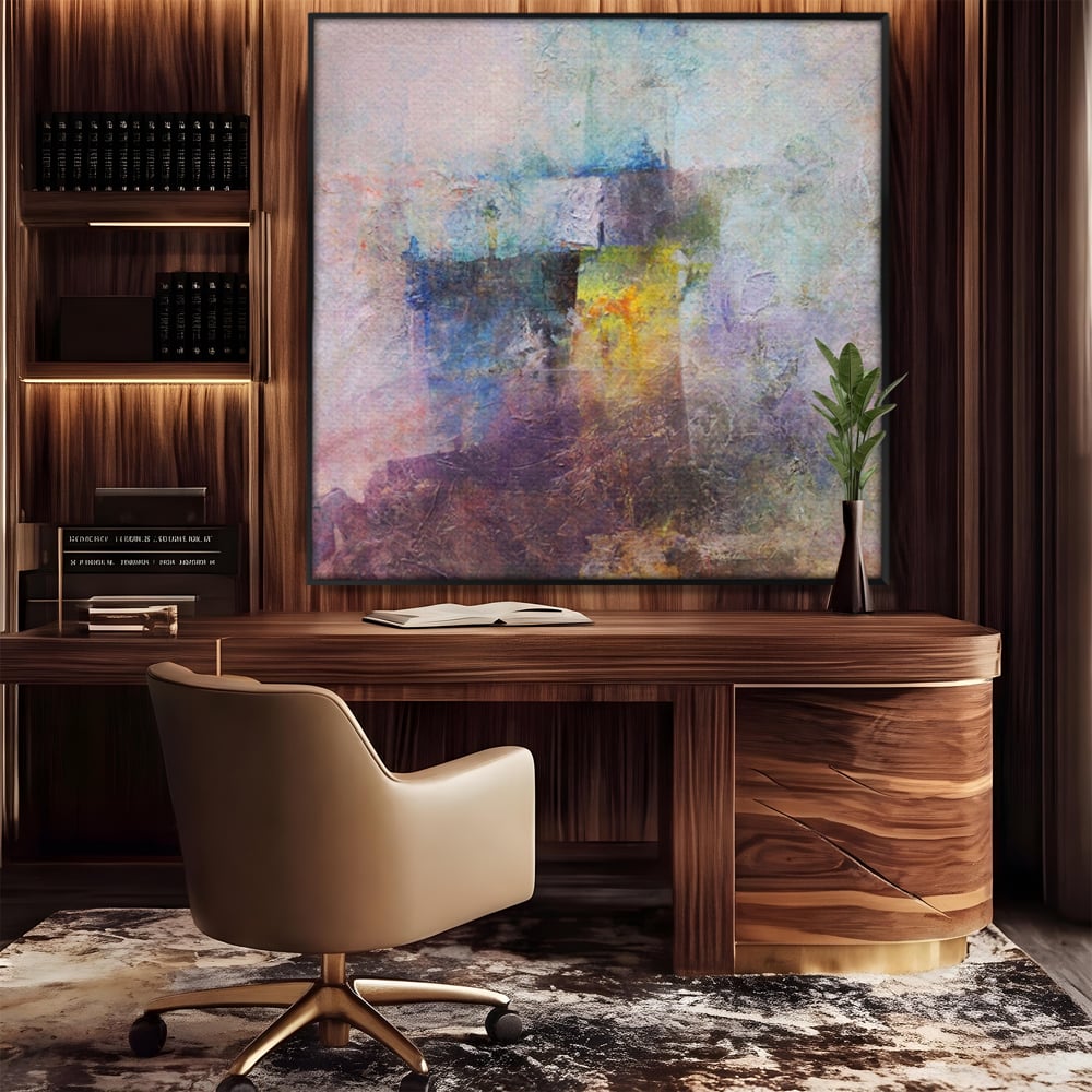 Tablou Canvas Premium LuxCanva® A1088, Colorful Purple , Abstract, Mov, Violet, Lavander, Multicolor, Culori Vibrante