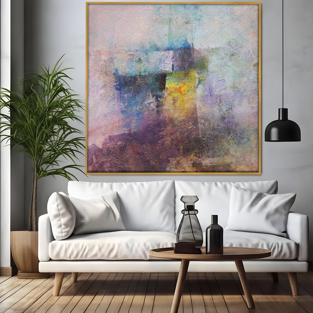 Tablou Canvas Premium LuxCanva® A1088, Colorful Purple , Abstract, Mov, Violet, Lavander, Multicolor, Culori Vibrante