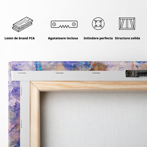Tablou Canvas Premium LuxCanva® A1089, Multicolor , Abstract, Mixture Of Colors, Culori Vibrante