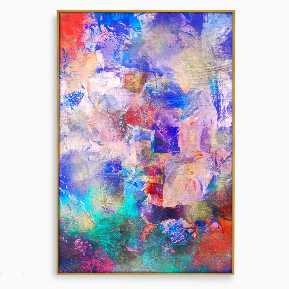Tablou Canvas Premium LuxCanva® A1089, Multicolor , Abstract, Mixture Of Colors, Culori Vibrante