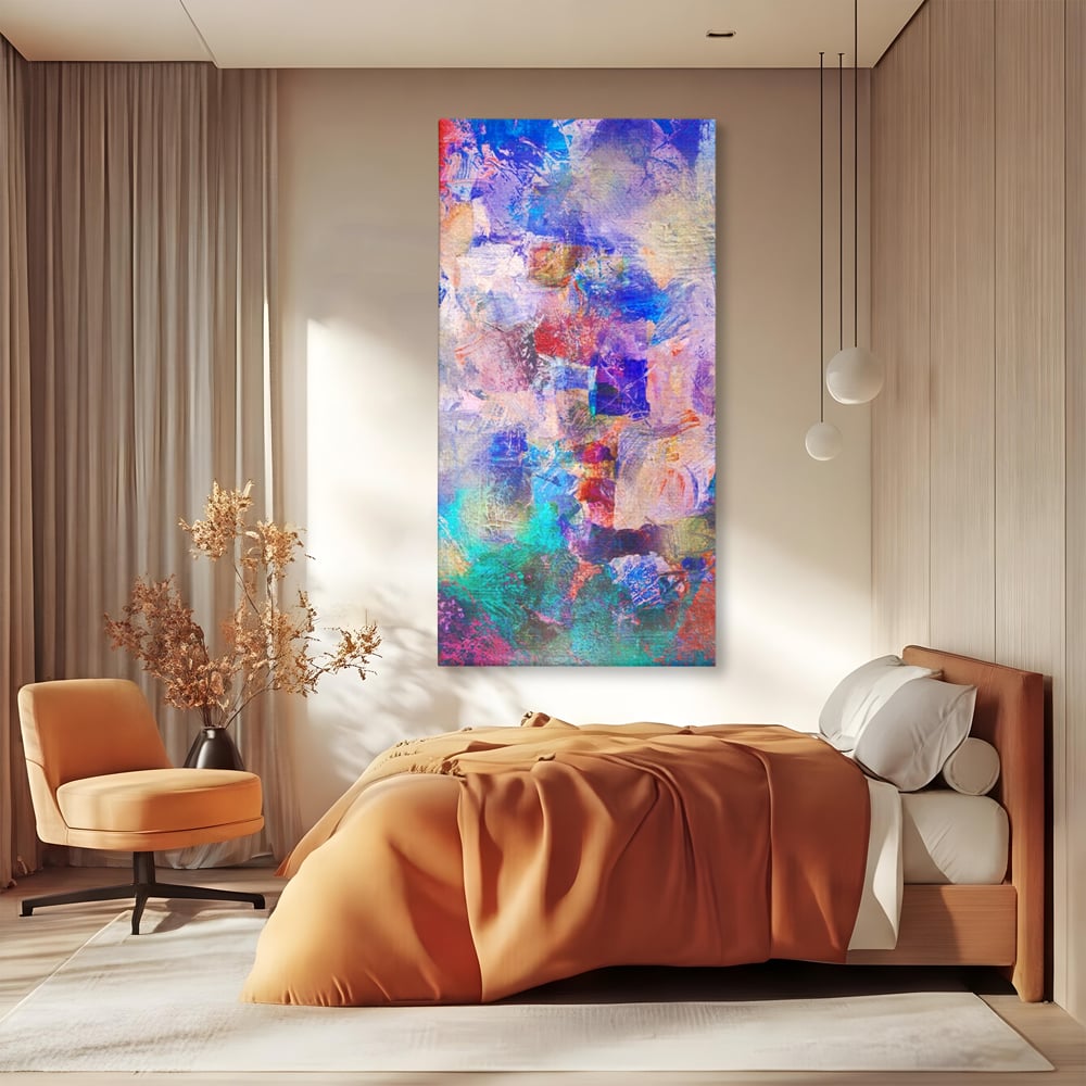 Tablou Canvas Premium LuxCanva® A1089, Multicolor , Abstract, Mixture Of Colors, Culori Vibrante