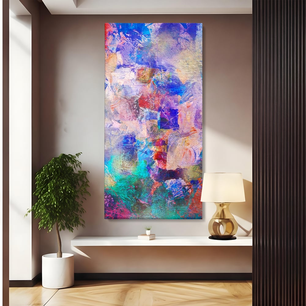 Tablou Canvas Premium LuxCanva® A1089, Multicolor , Abstract, Mixture Of Colors, Culori Vibrante