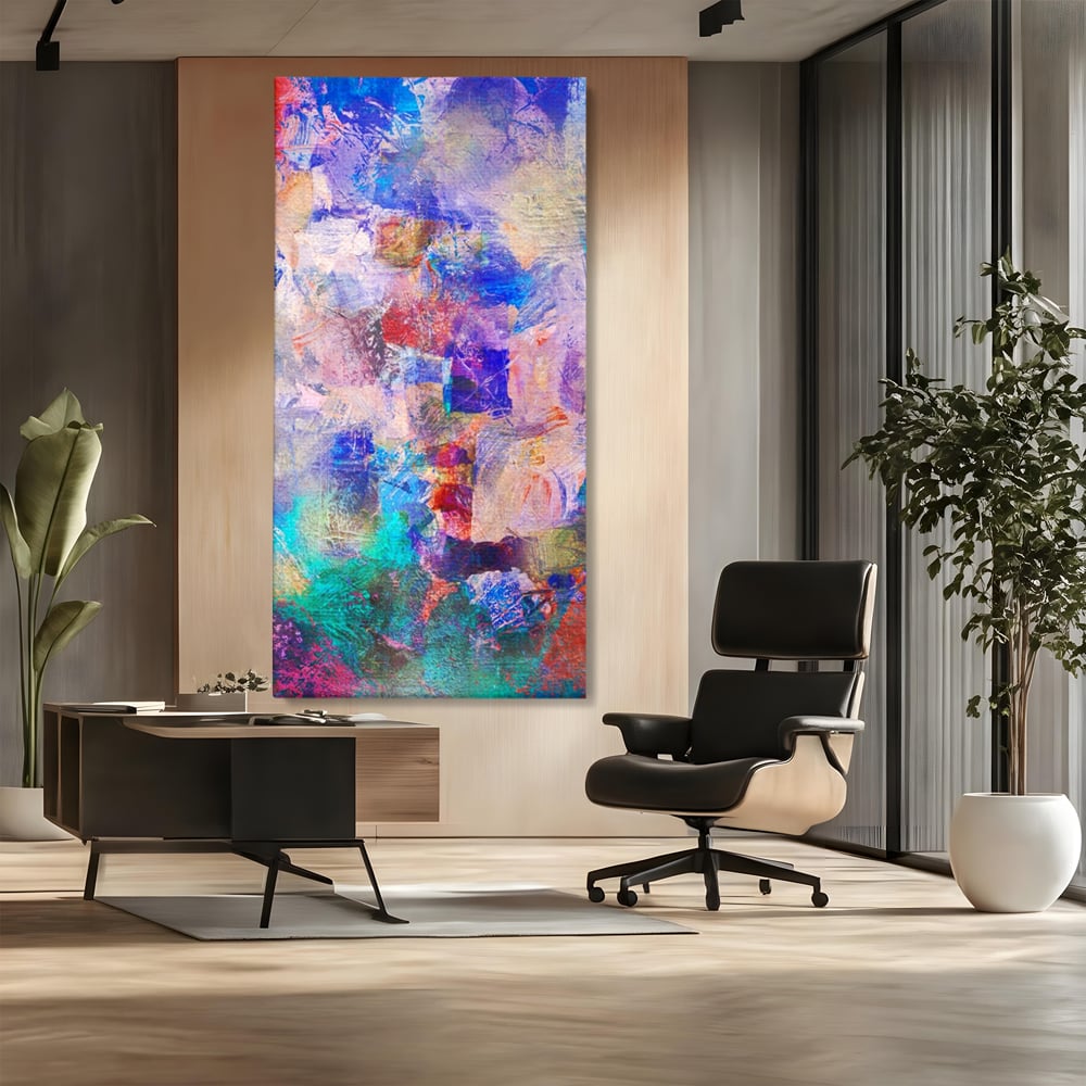 Tablou Canvas Premium LuxCanva® A1089, Multicolor , Abstract, Mixture Of Colors, Culori Vibrante