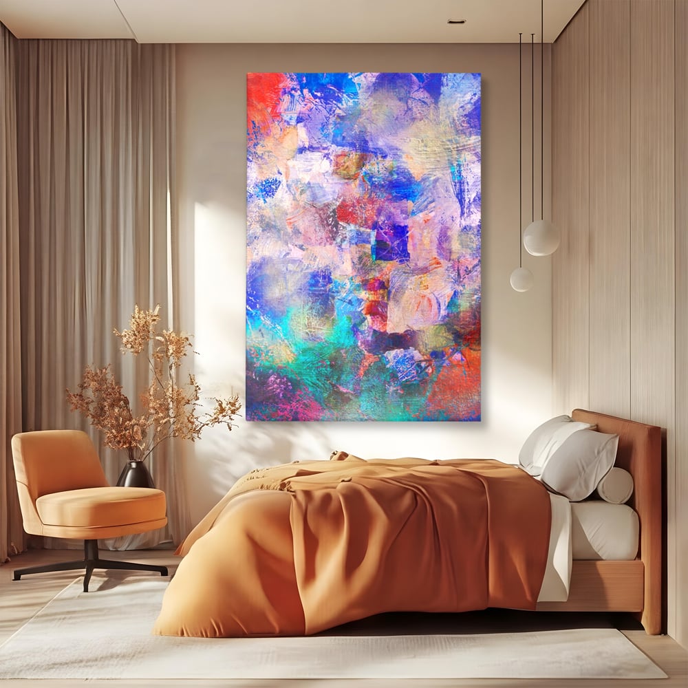 Tablou Canvas Premium LuxCanva® A1089, Multicolor , Abstract, Mixture Of Colors, Culori Vibrante