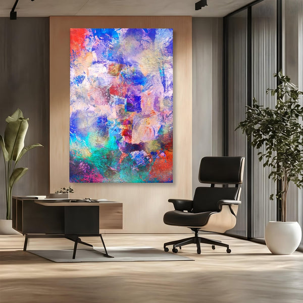 Tablou Canvas Premium LuxCanva® A1089, Multicolor , Abstract, Mixture Of Colors, Culori Vibrante