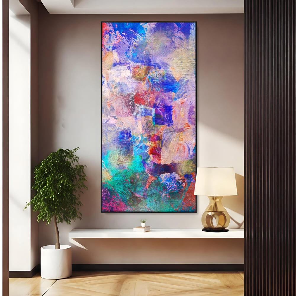 Tablou Canvas Premium LuxCanva® A1089, Multicolor , Abstract, Mixture Of Colors, Culori Vibrante