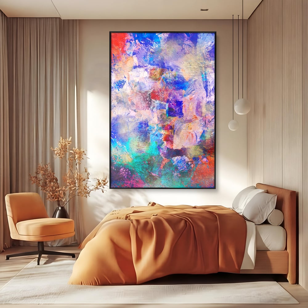 Tablou Canvas Premium LuxCanva® A1089, Multicolor , Abstract, Mixture Of Colors, Culori Vibrante