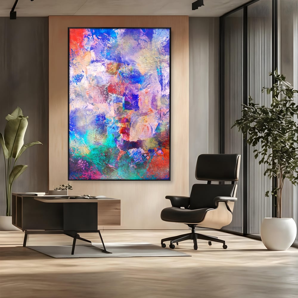 Tablou Canvas Premium LuxCanva® A1089, Multicolor , Abstract, Mixture Of Colors, Culori Vibrante