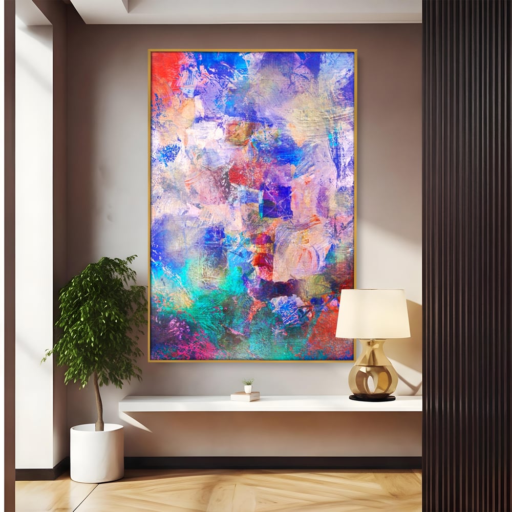 Tablou Canvas Premium LuxCanva® A1089, Multicolor , Abstract, Mixture Of Colors, Culori Vibrante