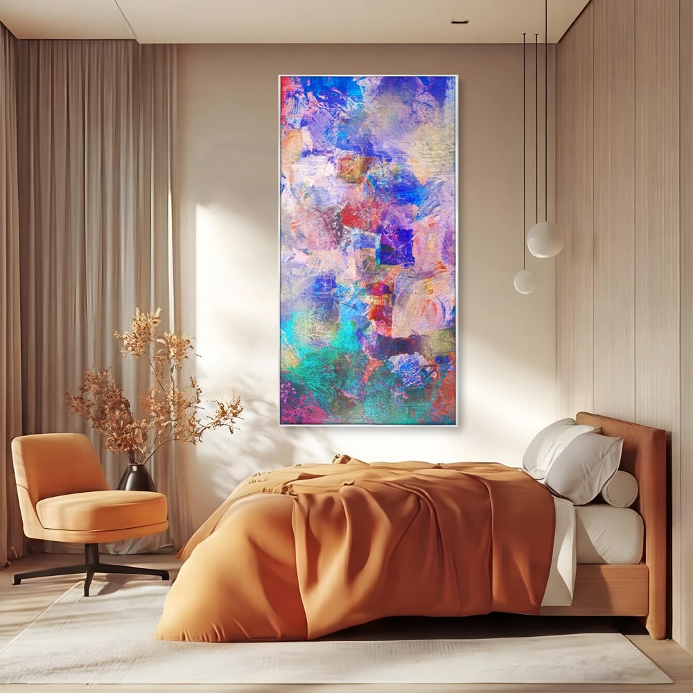 Tablou Canvas Premium LuxCanva® A1089, Multicolor , Abstract, Mixture Of Colors, Culori Vibrante